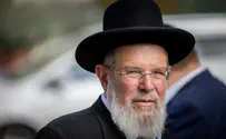 Chief Rabbi condemns riots: 'Desecration of Heaven'